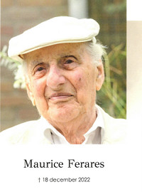 Foto Maurice Ferare van overlijdensbericht