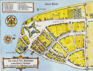 Kaart van Nieuw-Amsterdam