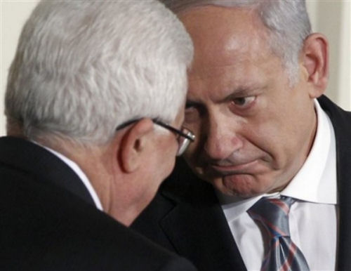 Mahmoud Abbas en Bibi Netanyahu