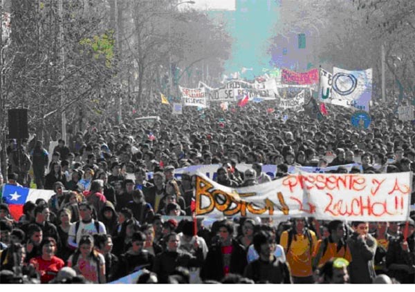 Foto van Demonstaties van studenten en scholieren, augustus 2011