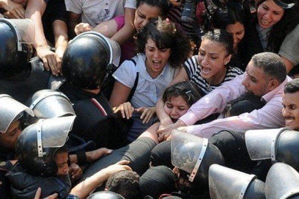 Vrouwen demonstreren in Egypte 2011