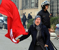 Protest in Tunesi&euml;