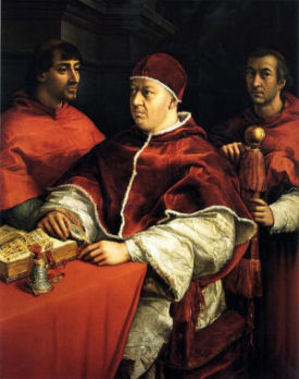 Schilderij Pius X met zijn neven