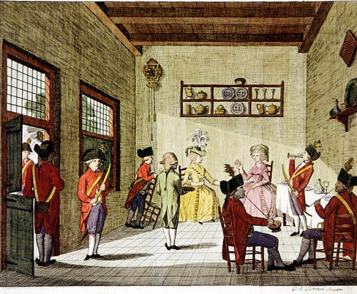 Prent Wilhelmina van Pruisen te Goejanverwellessluis