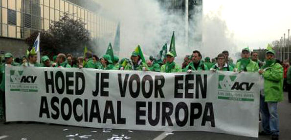 Foto demonstratie 4 april 2014, ACV