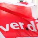 Foto van vlag met ver.di-logo