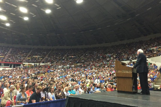 Foto Wisconsin rally -Bernie Sanders campaign
