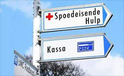 Richtingsborden hulp en kassa