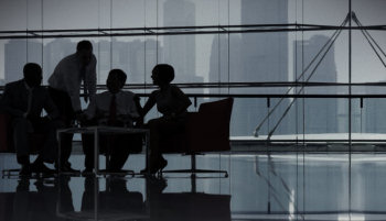 Foto kaal modern kantoor