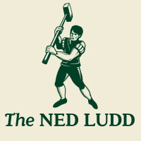 Tekening Ned Ludd met sloophamer