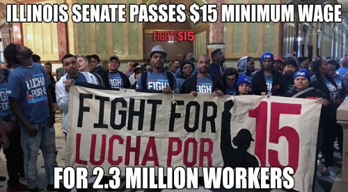 Strijd voor $15 minimum loon