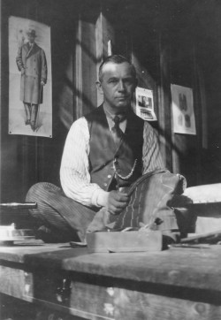 Oude foto kleermaker