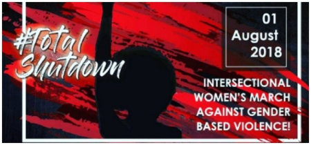 Total shutdown - vrouwenmars tegen sexueel geweld, 1  augustus 2018