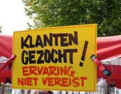 Klanten gezocht - ervaring niet vereist