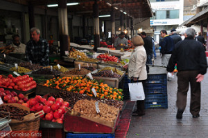 Foto groentenmarkt Griekenland