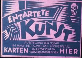 Poster Entertete Kunst tentoonstelling NSDAP