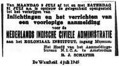 Administrateurs voor Indi&euml; - Waarheid 4 juli 1945