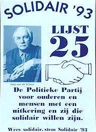 Affiche Solidair '93 met Jaap vd Scher