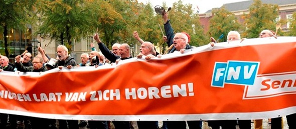Foto van actie FNV ouderen