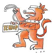 Nederlandse Leeuw biedt zich aan - Cartoon Len