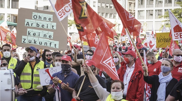 Foto vakbondsactie