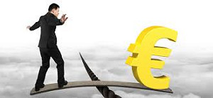 Tekening baanceren met de Euro