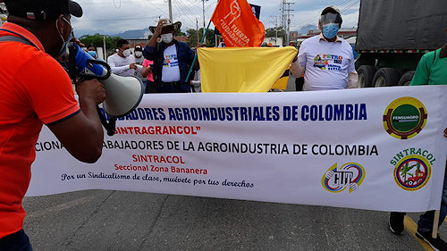 Foto demonstrerende boeren