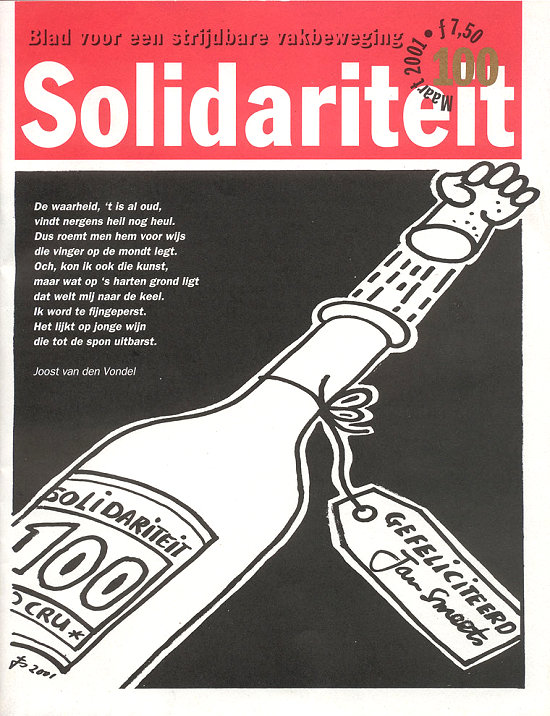 Feestelijke voorpagina Nummer 100
