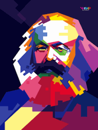 Moderne schets Karl Marx