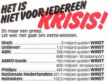 Het is niet voor iedereen krisis!