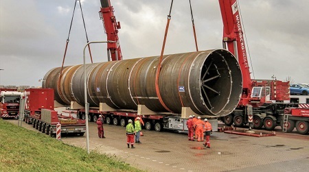 fabricage en transport windmolen