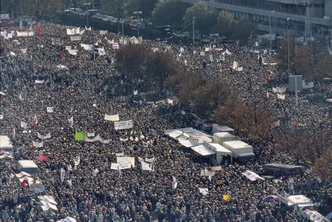 demonstratie tegen kernwapens 1983