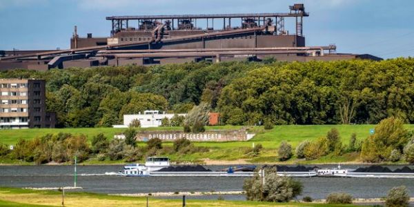 Thyssen-Krupp staalbedrijf in Bruckhausen