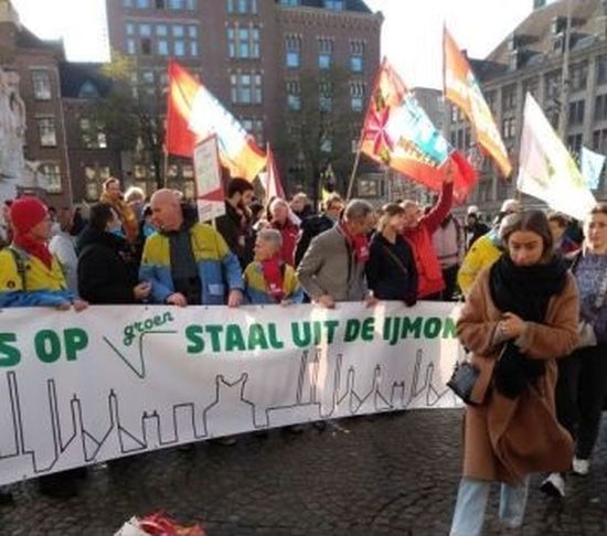 Foto spandoek demo