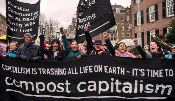demonstratie tegen fossielkapitaal