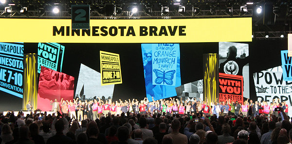 Foto manifestatie Minnesota Brave