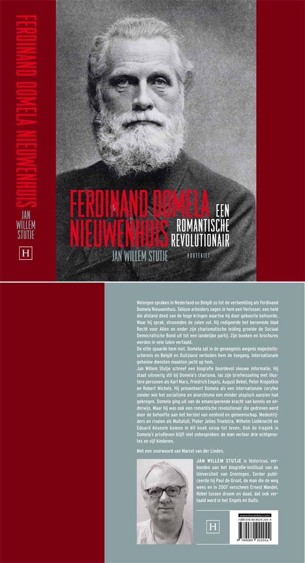 Afbeelding boekomslag Ferdinand Domela Nieuwenhuis. Een romantische revolutionair