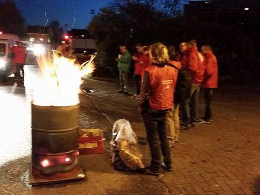 Foto actie bij ochtendgloren