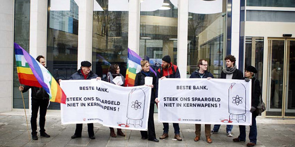 Picket line voor bank