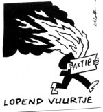 Cartoon Lopend Vuurtje