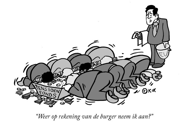 Spotprent over pensioenen