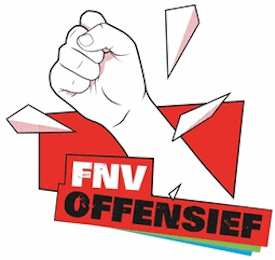 Logo FNV Offensief met vuist