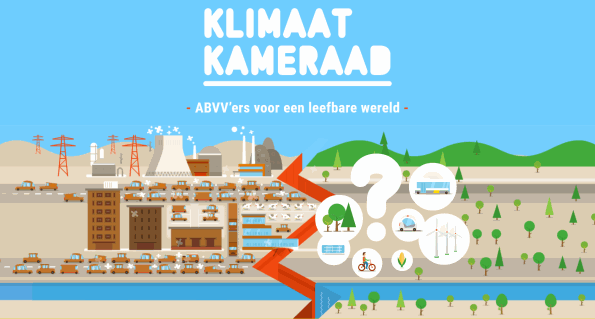 Tekening van webstek Klimaat Kamaraad