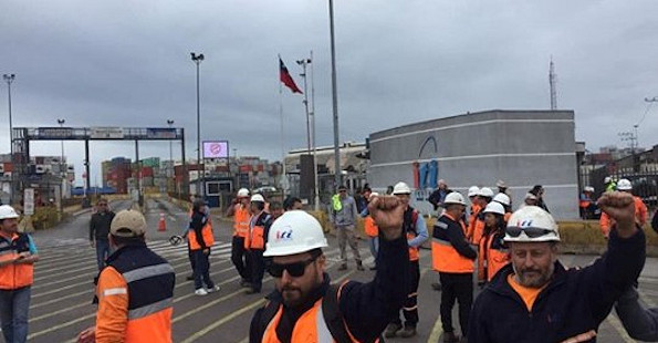 Picketline havenarbeiders