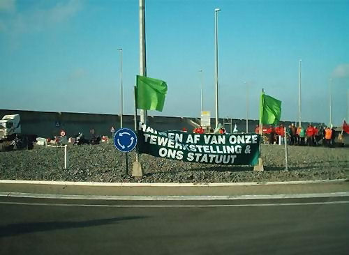 Staking in Zeebrugge