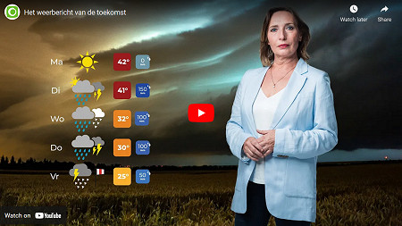 Youtube video het weerbericht van de toekomst