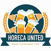 Logo Horeca United: 4 vuisten 4 pullen bier