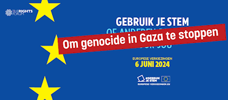 Affiche Gebruik je stem om genocide in Gaza te stoppen