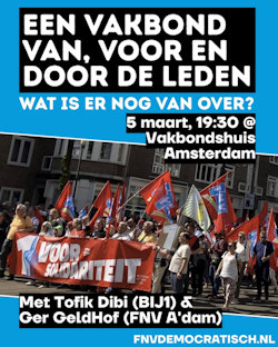 Affiche 5 maart bijeenkomst met Ger Geldhof en Tofik Dibi